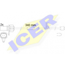 610566 E C ICER Сигнализатор, износ тормозных колодок