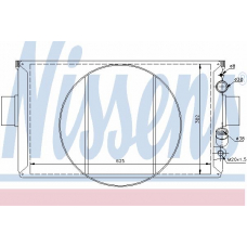 63328 NISSENS Радиатор, охлаждение двигателя