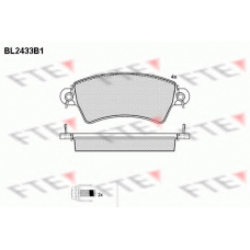 BL2433B1 FTE Комплект тормозных колодок, дисковый тормоз