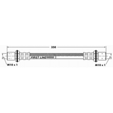 FBH6453 FIRST LINE Тормозной шланг