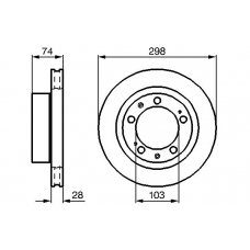 0 986 478 418 BOSCH Тормозной диск