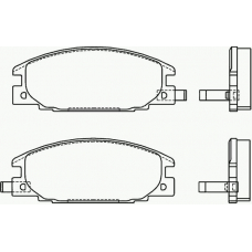 P 59 015 BREMBO Комплект тормозных колодок, дисковый тормоз