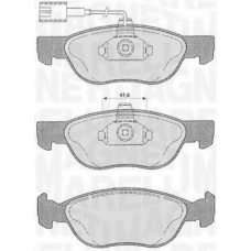 363916060102 MAGNETI MARELLI Комплект тормозных колодок, дисковый тормоз