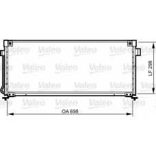 814259 VALEO Конденсатор, кондиционер