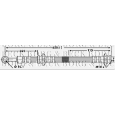 BBH7150 BORG & BECK Тормозной шланг