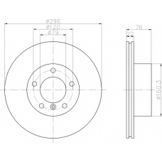 8DD 355 122-112 HELLA PAGID Тормозной диск