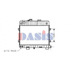050540N AKS DASIS Радиатор, охлаждение двигателя