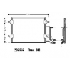 2061734 ORDONEZ Конденсатор, кондиционер