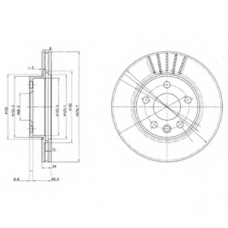 BG3417 DELPHI Тормозной диск