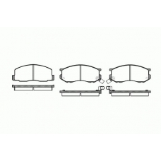 0187.02 REMSA Комплект тормозных колодок, дисковый тормоз