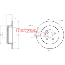 6110272 METZGER Тормозной диск