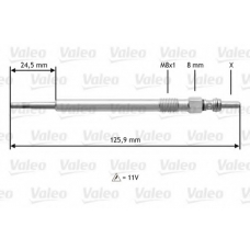 345164 VALEO Свеча накаливания