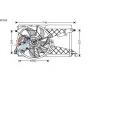 MZ7530 AVA Вентилятор, охлаждение двигателя