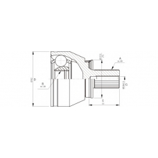 CVJ5713.10 OPEN PARTS Шарнирный комплект, приводной вал