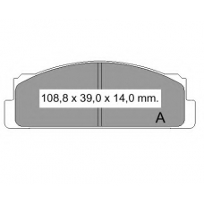 831570 Vema Комплект тормозных колодок, дисковый тормоз