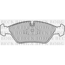 BBP1067 BORG & BECK Комплект тормозных колодок, дисковый тормоз