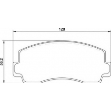 363700200835 MAGNETI MARELLI Комплект тормозных колодок, дисковый тормоз