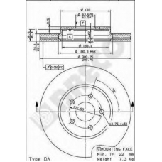 BS 8436 BRECO Тормозной диск