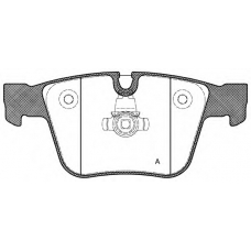 BPA1216.00 OPEN PARTS Комплект тормозных колодок, дисковый тормоз