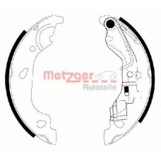 MG 738 METZGER Комплект тормозных колодок