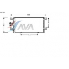 VW5145 AVA Конденсатор, кондиционер