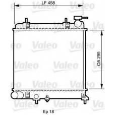 734251 VALEO Радиатор, охлаждение двигателя