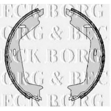 BBS6296 BORG & BECK Комплект тормозных колодок