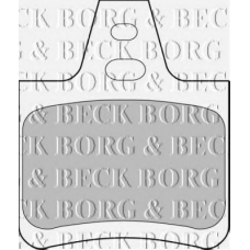 BBP1550 BORG & BECK Комплект тормозных колодок, дисковый тормоз