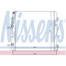 63763 NISSENS Радиатор, охлаждение двигателя