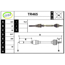 TR465 SERA Приводной вал