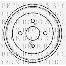 BBR7108 BORG & BECK Тормозной барабан