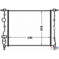 8MK 376 771-671 HELLA Радиатор, охлаждение двигателя