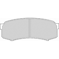 FD6698A NECTO Комплект тормозных колодок, дисковый тормоз