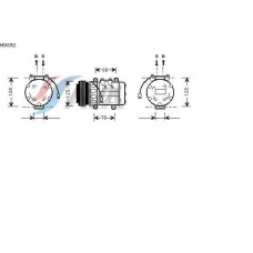 HDK052 AVA Компрессор, кондиционер