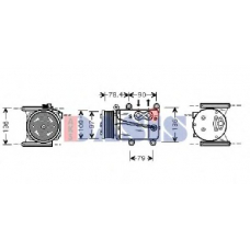 850566N AKS DASIS Компрессор, кондиционер