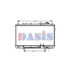560050N AKS DASIS Радиатор, охлаждение двигателя