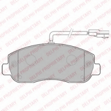 LP2190 DELPHI Комплект тормозных колодок, дисковый тормоз