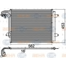 8FC 351 301-054 HELLA Конденсатор, кондиционер