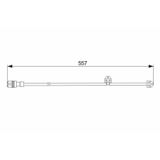 1 987 473 060 BOSCH Сигнализатор, износ тормозных колодок