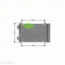 94-6174 KAGER Конденсатор, кондиционер