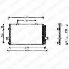 TSP0225367 DELPHI Конденсатор, кондиционер