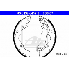 03.0137-0437.2 ATE Комплект тормозных колодок