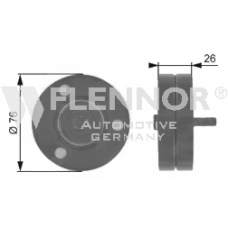 FU25011 FLENNOR Паразитный / ведущий ролик, поликлиновой ремень