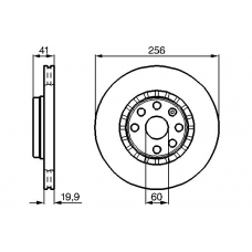 0 986 478 535 BOSCH Тормозной диск