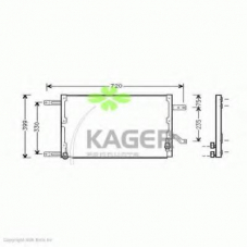 94-5029 KAGER Конденсатор, кондиционер