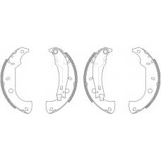 8DB 355 003-361 HELLA Комплект тормозных колодок