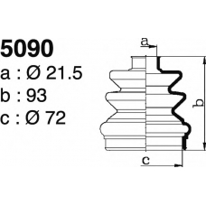5090 DEPA Комплект пылника, приводной вал