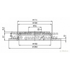 H039-02 ASHUKI Тормозной диск