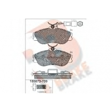 RB0873-700 R BRAKE Комплект тормозных колодок, дисковый тормоз