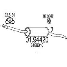 01.94420 MTS Глушитель выхлопных газов конечный